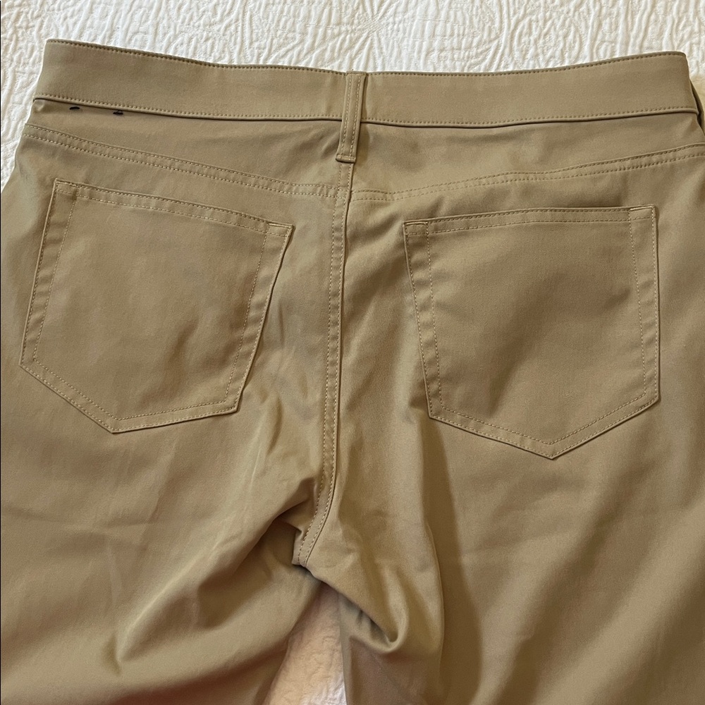 NWOT J. Crew 5-pocket Flex Slim Tech Pants in navy blue & khaki tan, size 33x34 - Picture 10 of 10